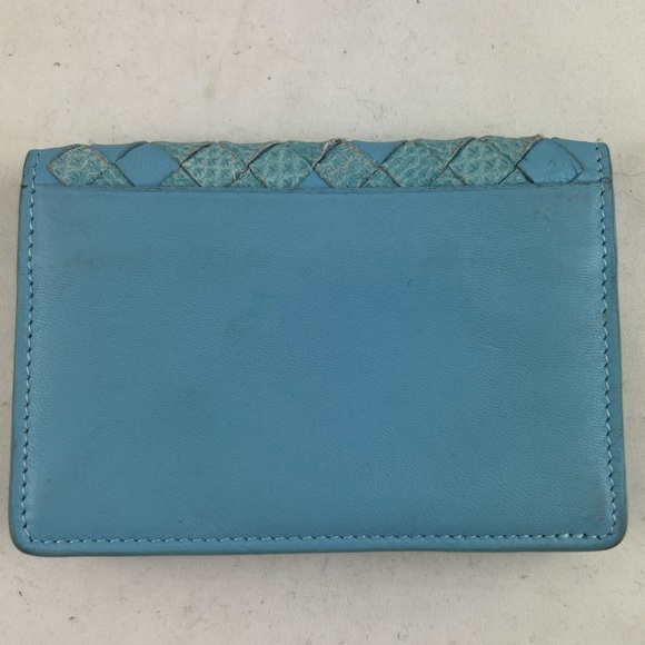 Bottege Veneta Pale Blue Card Holder - Picture 2 of 4